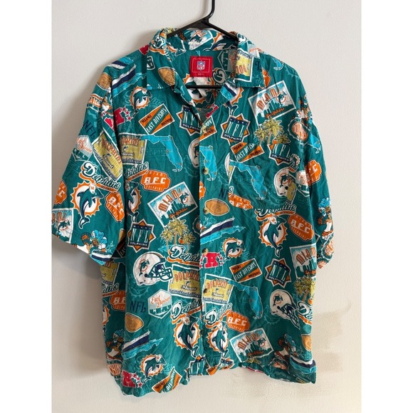NFL Other - Vintage Reyn Spooner Miami Dolphins Scenic Button-Down Shirt  Size Large